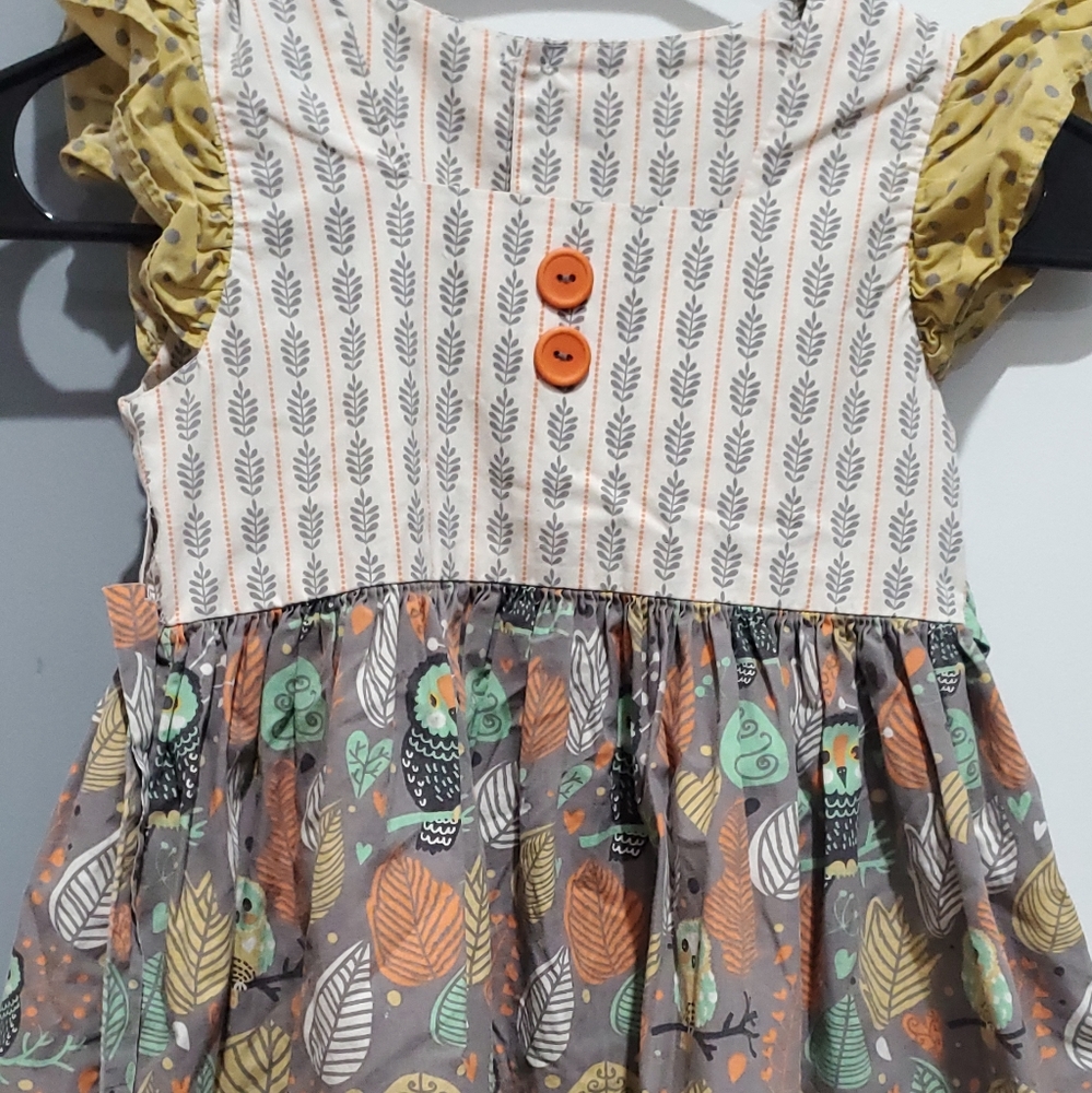 Eleanor Rose Size 5-6 Owl Dress